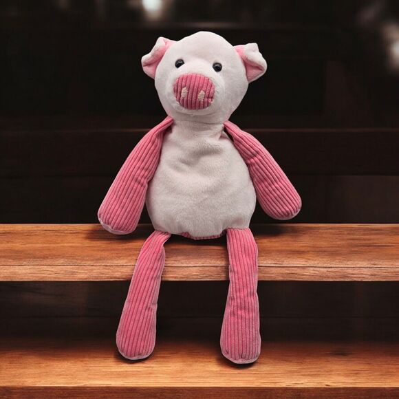 2010 Scentsy Buddy Pink Penny The Pig Empty Pouch Ribbed Corduroy Stuffed Plush - Picture 7 of 15